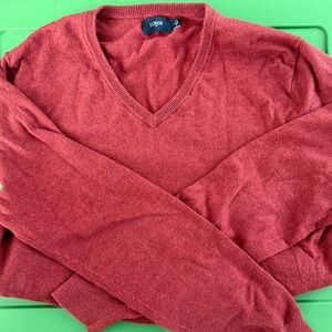 J. Crew Rust V-Neck Sweater